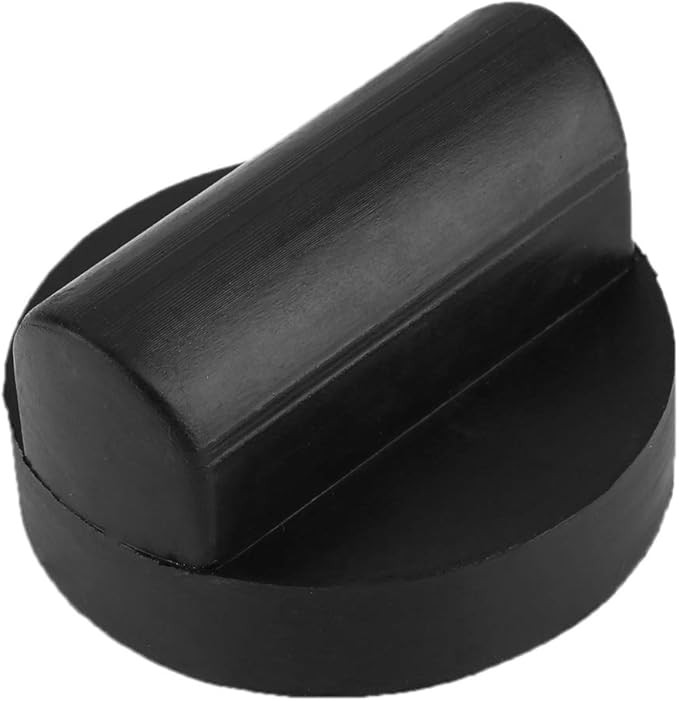Qiilu Jack Pad Adapter Car Slotted Rubber Universal Floor Jack Pad Adapter Frame Rail Protector for RS