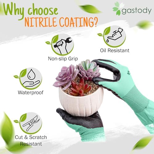Long Sleeve Gardening Gloves for Women & Men, Long Cuff Garden Gloves