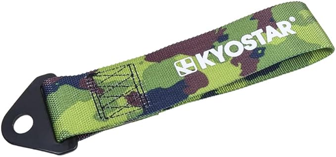 Kyostar Universal Racing Tow Strap for Front or Rear Bumper Towing Hooks (Camouflage)