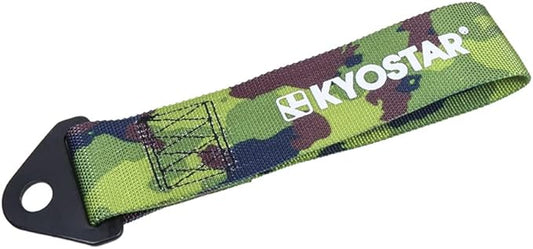Kyostar Universal Racing Tow Strap for Front or Rear Bumper Towing Hooks (Camouflage)