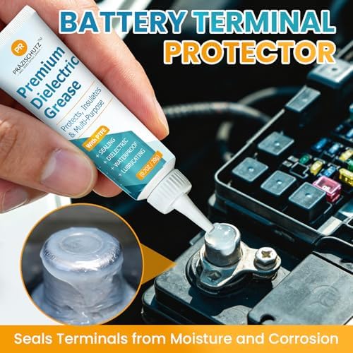 Dielectric Grease for Electrical Connections, Insulating & Waterproof Silicone Grease for Switches, Plugs, Battery Terminals, Automotive & Marine Use, Prevents Corrosion(20g)