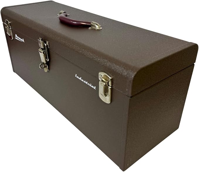 Homak 24-Inch Industrial Steel Toolbox, Brown Wrinkle Powder Coat, BW00200240