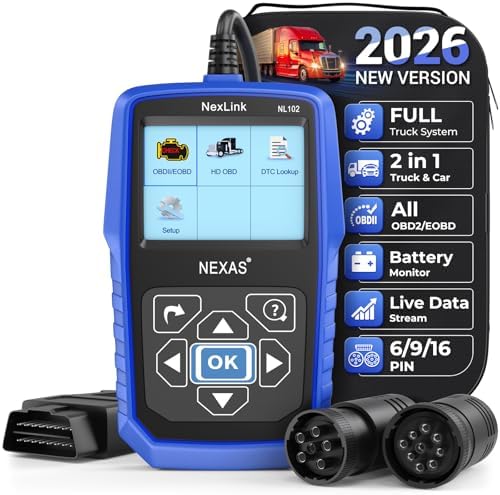 NEXAS NL102 Heavy Duty Truck Diagnostic Scanner for Diesel Trucks