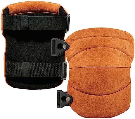 Ergodyne - 18232 Leather Knee Pads, Heavy Duty, ProFlex 230 Brown, One Size