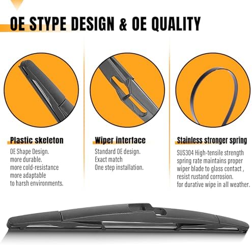 AUTOBOO Windshield Wiper Blade Replacement for Ford Edge 2007-2014
