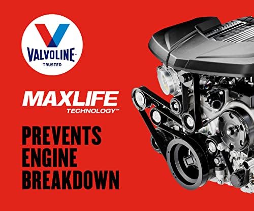 Valvoline High Mileage with MaxLife Technology SAE 10W-40 Synthetic Blend Motor Oil 1 QT (Pack of 2)