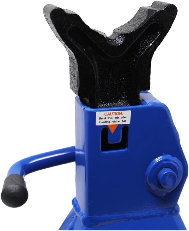 K Tool International XD61202 3 Ton Automotive Jack Stands for Garages, Repair Shops, and DIY, Lightweight, 6,000lbs. Capacity, Heavy Duty Steel Frame, Adjustable Height 10.4"-16.7", Black/Blue, Pair