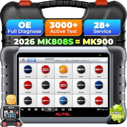 Autel Scanner MaxiCOM MK808S: 3000+ Active Tests 28+ Service as MK900-BT