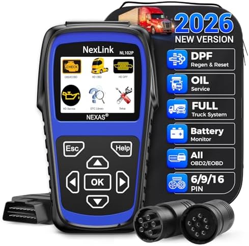 NEXAS NL102P Heavy Duty Truck Scanner with DPF Regeneration