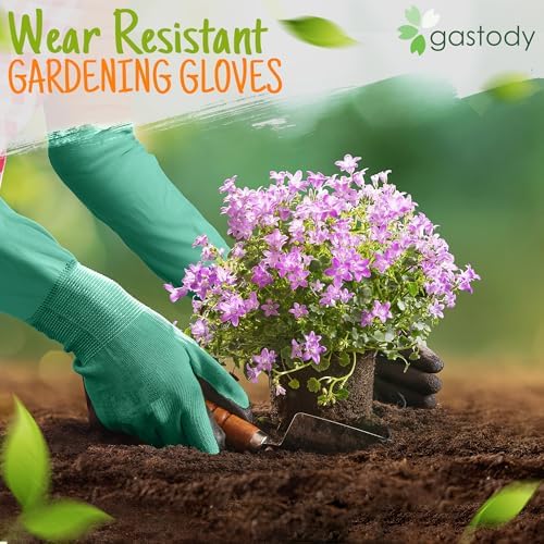 Long Sleeve Gardening Gloves for Women & Men, Long Cuff Garden Gloves
