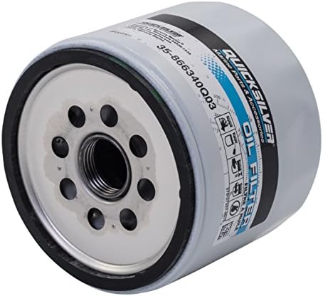 Quicksilver 866340Q03 Oil Filter for MerCruiser Sterndrive and Inboard Engines (Pack of 2)