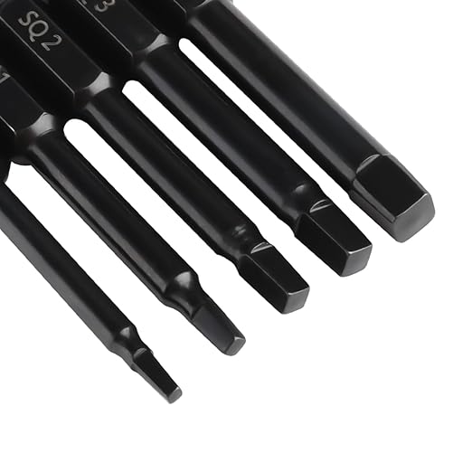 Narwhal Robertson Square Drill Bit Set (24 Pack - 2.3" Long Magnetic Heads) Square Screwdriver Bit Sizes #0, #1, #2, #3, and #4