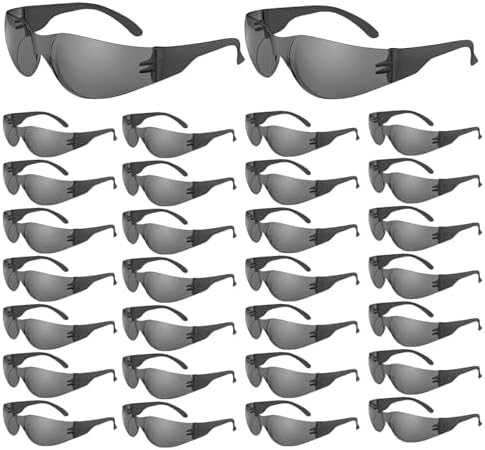 WFEANG 30 Pack Smoke Safety Glasses for Men Women, ANSI Z87.1 Work Glasses