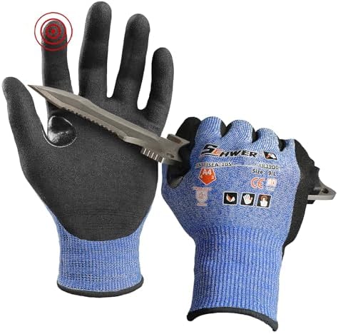 Schwer 150 Pairs A4 AIR-SKIN Cut Resistant Work Gloves, AR3900, M