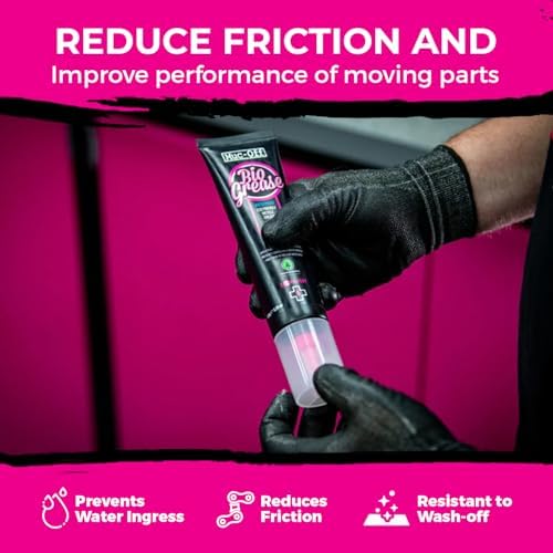 Muc-Off Bio Grease 150g (Pack of 2) with Microfiber Cloth | Premium Bike Grease for Bearings, Threads & Moving Parts | Reduces Friction, Prevents Corrosion & Water Ingress