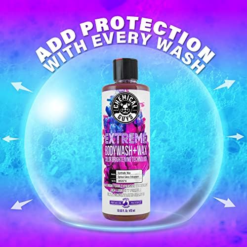 Chemical Guys CWS207 Extreme Bodywash Foaming Car Wash Soap & Refill Kit, 2 Bottles - (1) 16 oz and (1) Gallon (Works with Foam Cannons, Foam Guns or Bucket Washes) 144 oz
