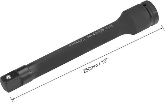uxcell 3/4" Drive by 10" Impact Extension Bar for Use with Air Impact Wrenches, Breaker Bars, Ratchets, CR-MO Steel