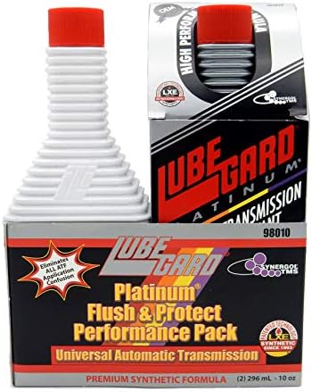 Lubegard 98010 Platinum Universal Flush and Protect Performance Pack for Automatic Transmissions, (2) 10 Ounce Bottles