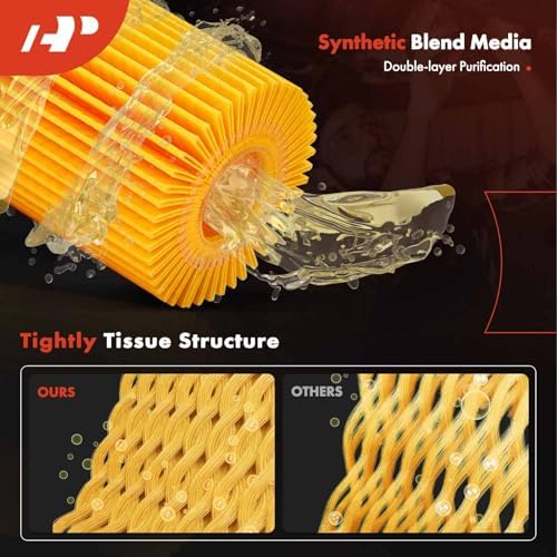 A-Premium 10K Miles Protection Oil Filter Compatible with Chevrolet, Saturn