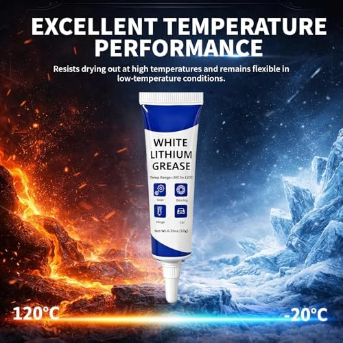 3D Printer Grease Lubricant for Gears, Multi-Purpose Lubricant Lithium Grease for FDM 3D Printer Parts, Guide Rails, Bearings, Lead Screws, Optical Axes, Smooth Motion, Noise Reduction, 30g
