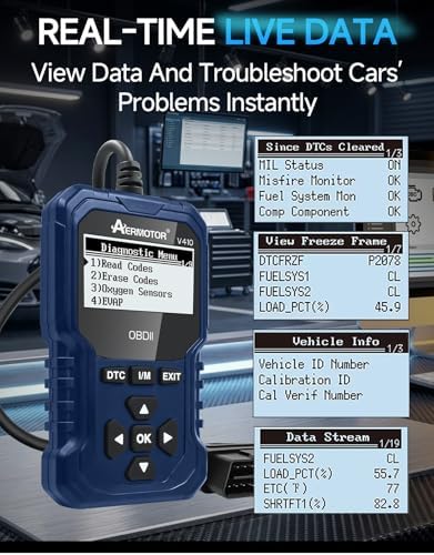 V410 OBD2 Scanner Fault Code Reader, Car Scanner Diagnostic Tool