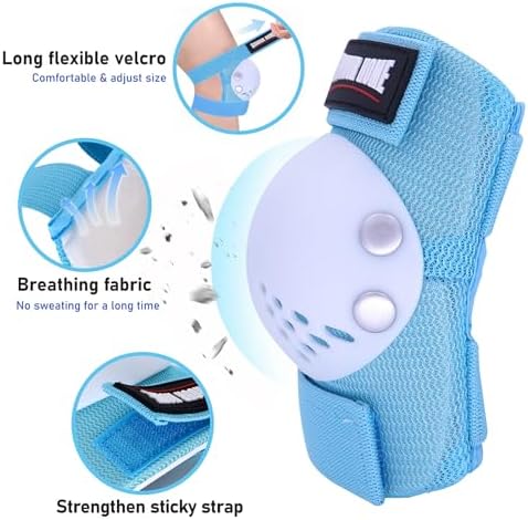 Kids Protective Gear Knee Pads Elbow Pads & Wrist Guards for Roller Skating