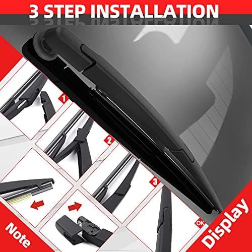 Rear Windshield Back Wiper Arm Blade Set - Replacement for Nissan Rogue 2008-2013, Nissan Juke 2011-2016 OE:28780-JM00A