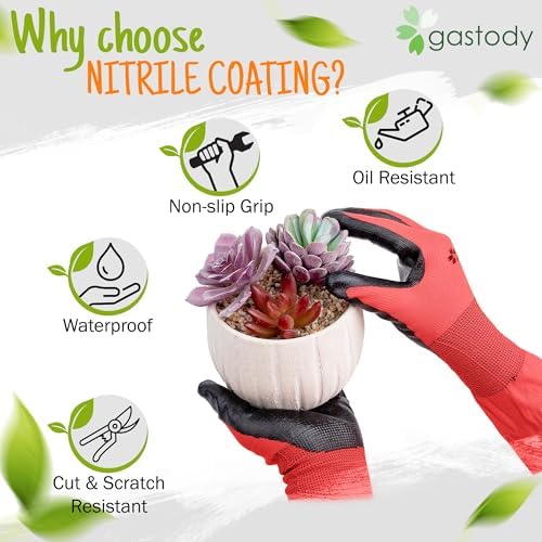 Long Sleeve Gardening Gloves for Women & Men, Long Cuff Garden Gloves