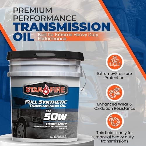 STARFIRE Full Synthetic SAE 50W HD Manual Transmission Oil – 5 Gallon Pail