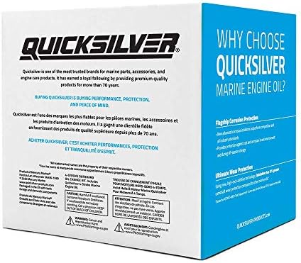 Quicksilver 4-Stroke Oil Change Kit – for Mercury Outboard Engines – 15, 20, 25, 30, 40, 50, 60, 75, 90, 115, 150, 175, 200, 225, 250, 300, 350, 400 HP