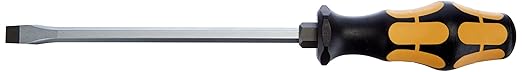 Wera 05018270001 Kraftform Plus 932 A Slotted Screwdriver, 10mm Head, 7" Blade Length, Multicolor