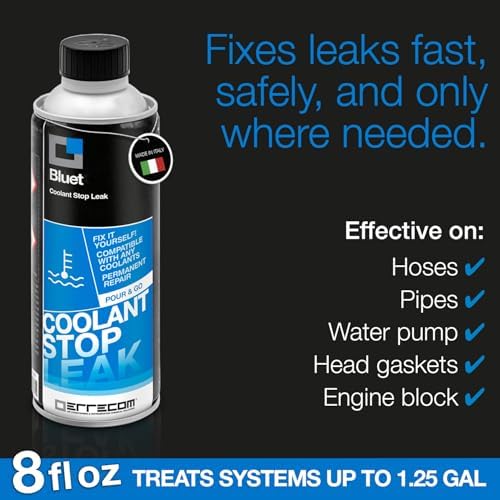ERRECOM Bluet, Car Radiator Stop Leak, 8 fl oz Bottle (250 mL)