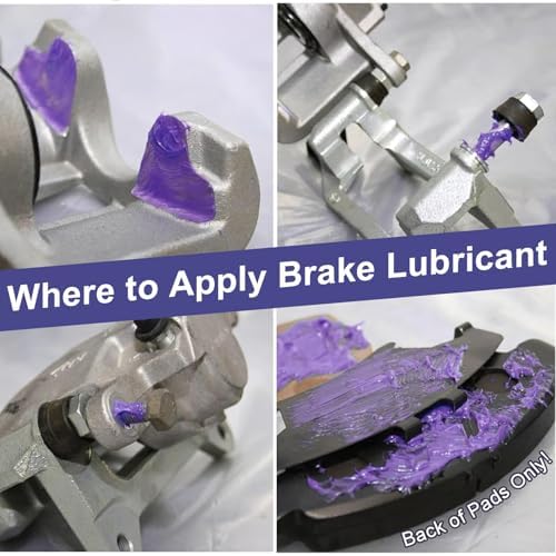 ZDBB Brake Grease Ceramic Brake Parts Lubricant Eliminating Caliper Squeal Grasa para Frenos y Caliper de Carro for Slide Caliper Pin, Rust Corrosion, Efficient Automotive Lubrication,1oz(1pcs)