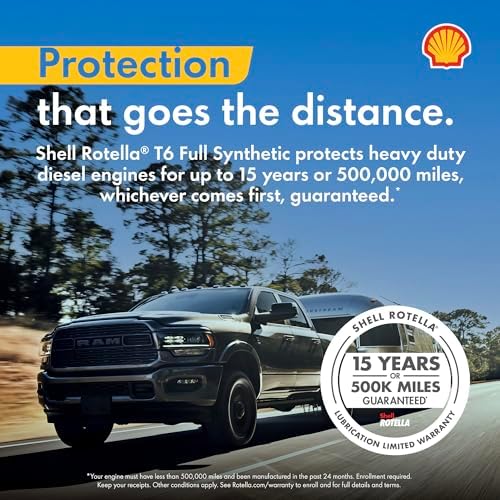 Shell Rotella MV Multi-Vehicle Full Synthetic 5W-30 Diesel Engine Oil, 1 Gallon (3 Pack)