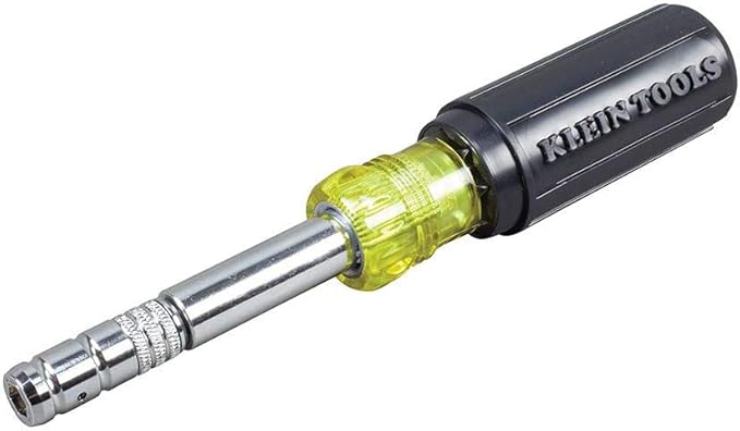 Klein Tools 8-in-1 Magnetic HVAC Slide Drive Screwdriver/Nut Driver Set with 5-Piece Mini Ratchet Set for Tight Spaces