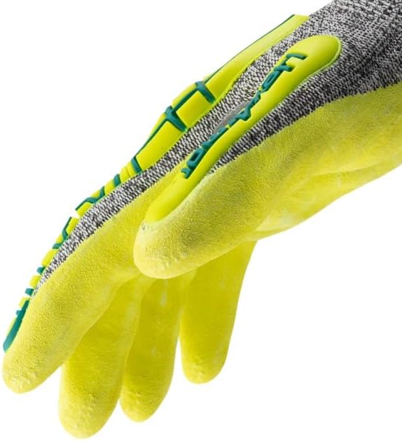 HexArmor Cut-Resistant Impact Protection Nitrile Palm Work Gloves | Rig Lizard® Series 2092 | Medium