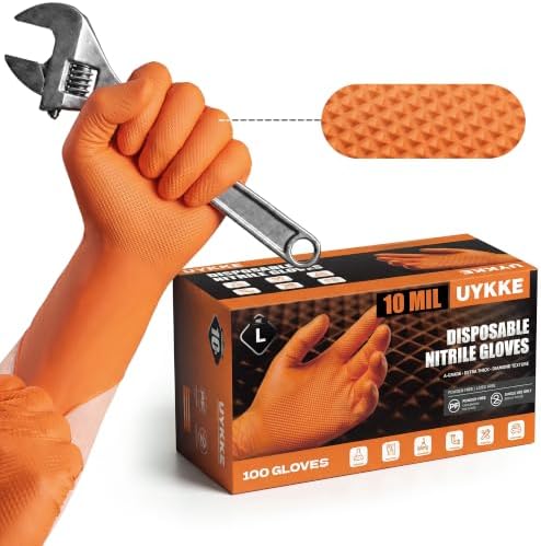 Nitrile Gloves HEAVY DUTY 10 Mil Disposable Rubber Mechanic Gloves XL