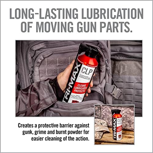 Real Avid Tri-Max 12oz CLP Gun Cleaning Oil - Long Lasting Gun Cleaner Spray w/Two-Position Nozzle Straw Excels in Extreme Temperatures