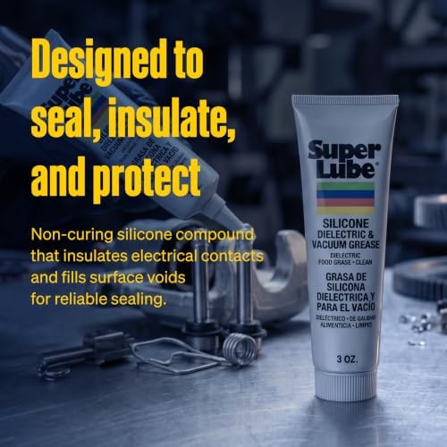 Super Lube 91003 Silicone High-Dielectric and Vacuum Grease, 3 oz.
