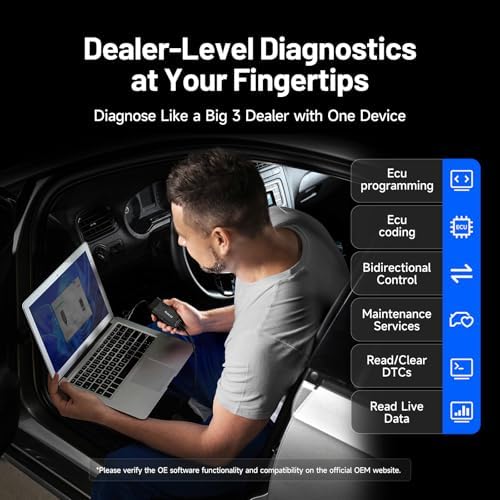 TOPDON RLink X3 OBD2 Adapter for GM/Ford/Chrysler, OBD USB FORScan Adapter