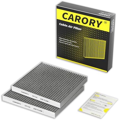 2 Pack Cabin Air Filter w/Activated Carbon for Honda Accord 2003–2022, Civic 2006–2015, CR-V 2007–2016, Odyssey 2005–2017, Pilot 2009–2022, Ridgeline 2006–2025, Acura MDX 2007–2020 and More, CF134-2PK