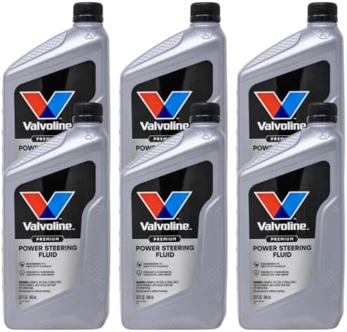 Vavoline Power Steering Fluid, Maintains Performance & Condition, Prevents Squealing, Inhibits Wear & Oxidation, Meets GM 1050017, Chrysler 5931 & Ford M2C195-A, 32oz, 6PK