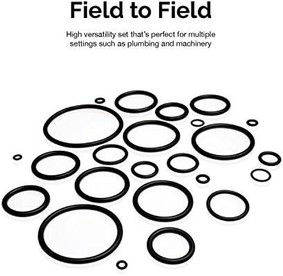 NEIKO 407 Rubber O-Ring Assortment Kit, Buna-N Gasket Sealing Rings and Replacement O-Rings, 32 SAE Sizes, 407-Piece Kit