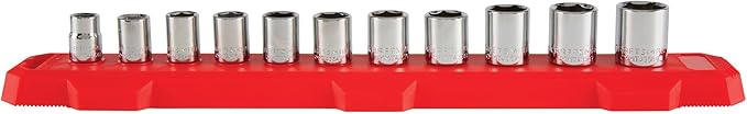 CRAFTSMAN Socket Set, Metric, 3/8" Drive, 6 Pt., 11Piece (CMMT12043)