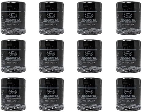 Subaru Engine Oil Filter & Crush Washer Kit (1, 2, 3, 6, 12 pks available) Outback Legacy Impreza Forester XV Crosstrek Ascent 15208AA21A 803916010 (12 Pack)