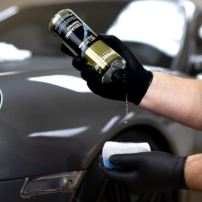Proje Ceramic Coating - 12+ Month Durability - Easy to Apply - High Gloss - Anti Scratch - Safe on All Surfaces - Hydrophobic SiO2 Top Coat For Cars, Trucks, RVs, and More - 16 fl oz