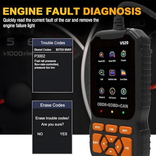 V520 OBD2 Automotive Diagnostic Scanner and Code Reader