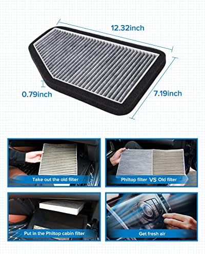 PHILTOP CF10548 HEPA Cabin Air Filter for Ford, Mercury, Mazda