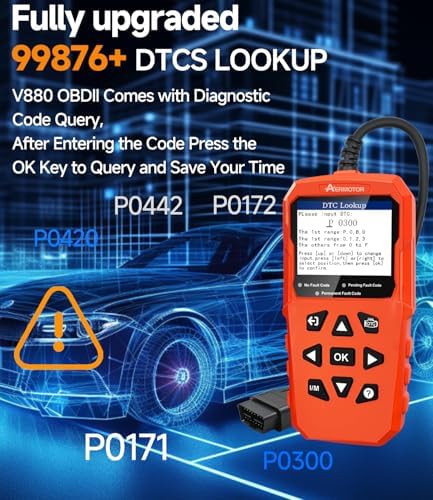 OBD2 Scanner,V880 Car Scanner Diagnostic Tool, Check Engine Code Reader