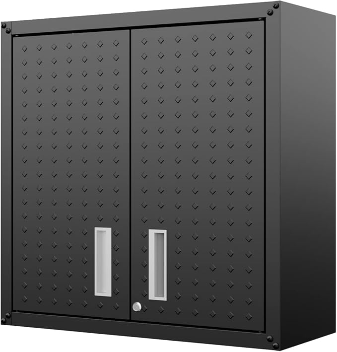 Manhattan Comfort Fortress Storage Units, Charcoal Gray